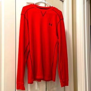 Red Under Armor long sleeve thermal.
